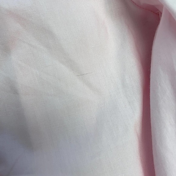 New J. Crew Crocheted Lace Flutter Sleeve Mock Neck Pink Top Medium - Picture 14 of 16